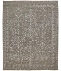 Feizy Bella High/Low Floral Wool Rug, Warm Silver Gray, 10ft x 14ft Area Rug
