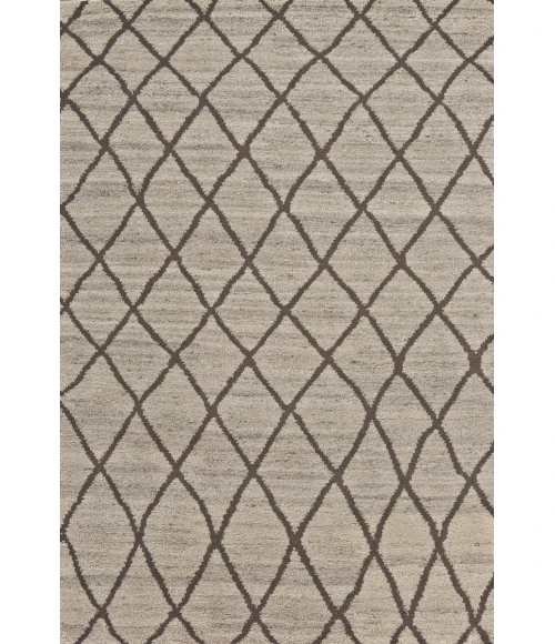Feizy Barbary Global Diamond, Ivory/Brown, 8'-6" x 11'-6" Area Rug