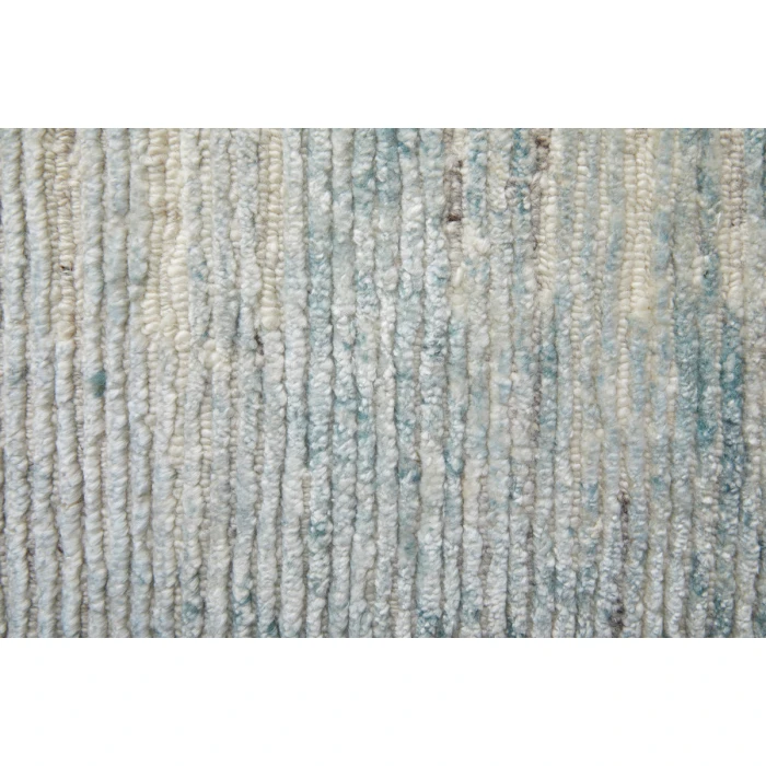 Feizy Brighton Casual Abstract, Blue/Ivory/Silver, 4' x 6' Accent Rug