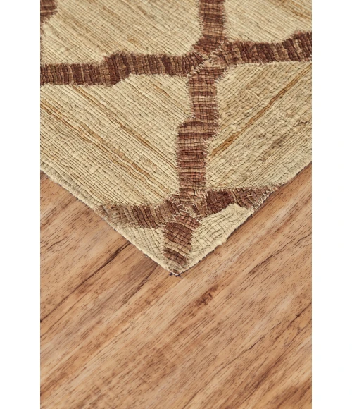 Feizy Bermuda Global Trellis & Lattice, Brown/Tan, 4' x 6' Accent Rug