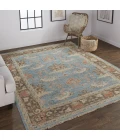 Feizy Beall Blue/Brown BEA6710F 3ft.6in. x 5ft.6in. Rect. Rug