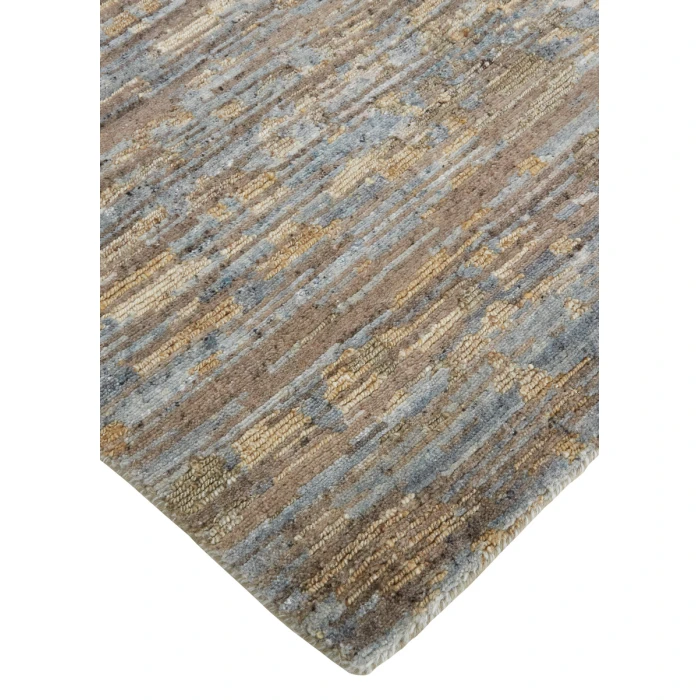 Feizy Conroe Luxe Abstract Hand-Knot Rug, Bronze Brown, 5ft-6in x 8ft-6in Area Rug