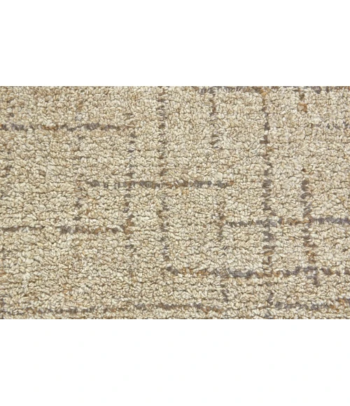 Feizy Morisco Scandinavian Geometric, Tan/Gray/Black, 5' x 8' Area Rug