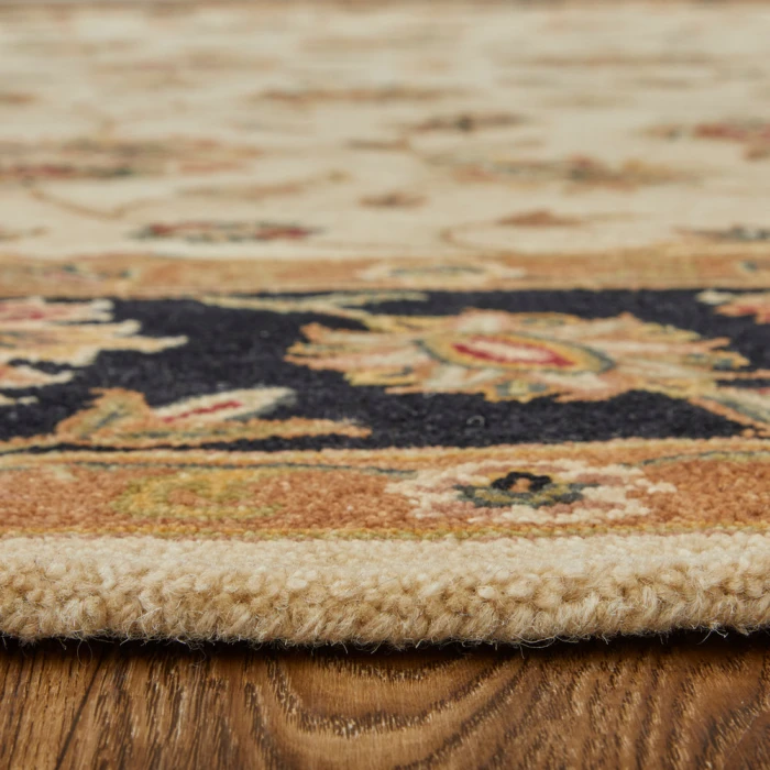 Feizy Wagner Classic Oriental, Tan/Brown/Black, 5' x 8' Area Rug