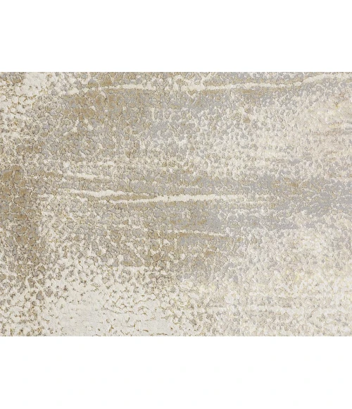 Feizy Aura Industrial Abstract, Ivory/Gray/Gold, 9'-2" x 12' Area Rug