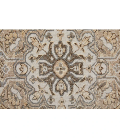 Feizy Celene Vintage Medallion, Brown/Ivory/Tan, 7'-9" x 10' Area Rug