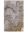 Feizy Waldor Casual Watercolor, Gold/Ivory/Gray, 6'-7" x 9'-6" Area Rug