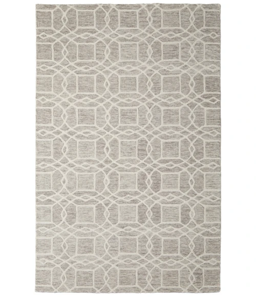 Feizy Rhett Classic Trellis & Lattice, Taupe/Ivory/Gray, 8' x 10' Area Rug