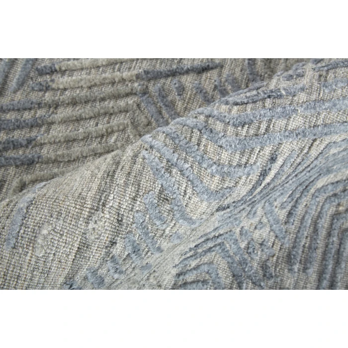 Feizy Elias Casual Abstract, Gray/Blue, 2'-9" x 8' Runner