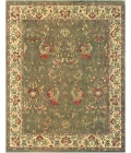 Feizy Tamara Green/Tan/Red 3936697F 8ft. x 8ft. Round Rug