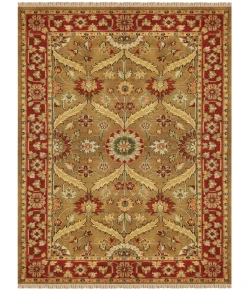 Feizy Pietra GOLD/RED 2976265F 9 ft. 6 in. X 13 ft. 6 in. Rectangle Rug