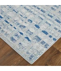 Feizy Edgemont Casual Abstract, Blue/Ivory, 10' x 14' Area Rug