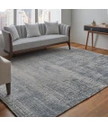Feizy Eastfield Casual Abstract, Blue/Ivory/Gray, 2' x 3' Area Rug