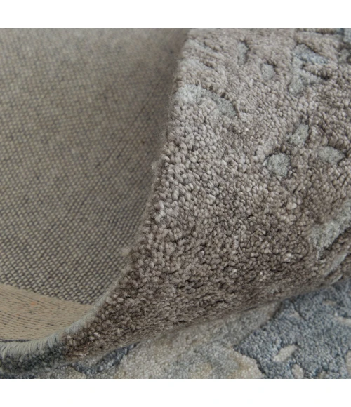 Feizy Zarah Industrial Watercolor, Blue/Taupe/Green, 8' x 10' Area Rug