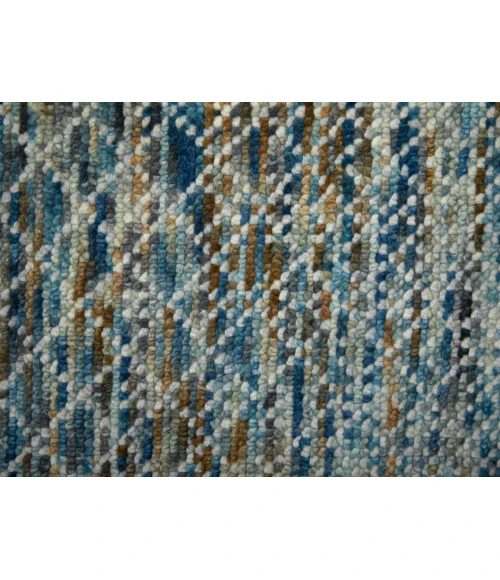 Feizy Branson Casual Solid, Blue/Ivory/Brown, 2' x 3' Accent Rug