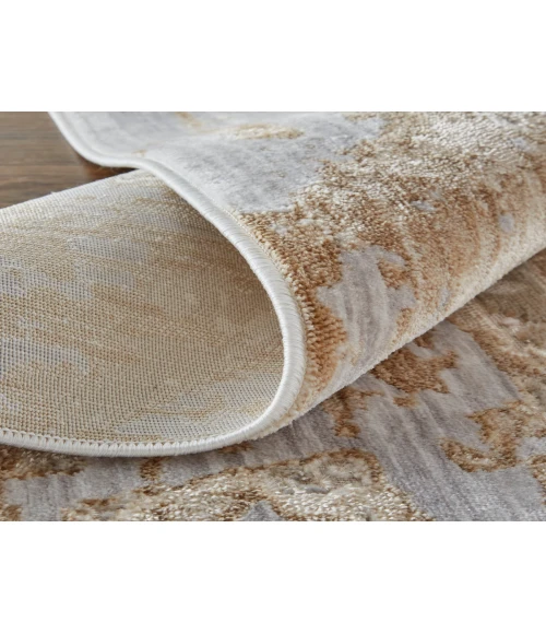 Feizy Laina Industrial Abstract, Tan/Ivory, 2' x 3' Accent Rug