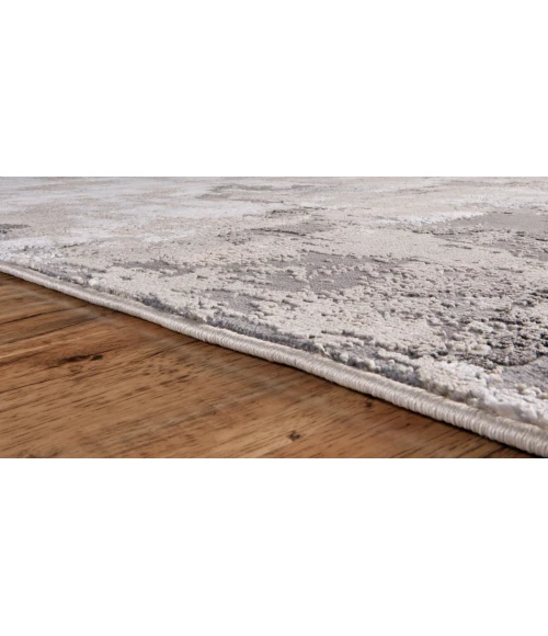 Feizy Prasad Casual Watercolor, Ivory/Gray, 8' x 11' Area Rug