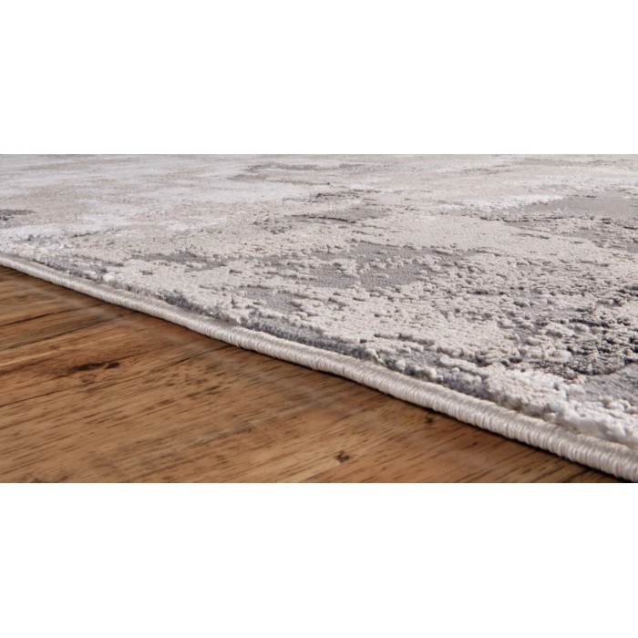 Feizy Prasad Casual Watercolor, Ivory/Gray, 8' x 11' Area Rug