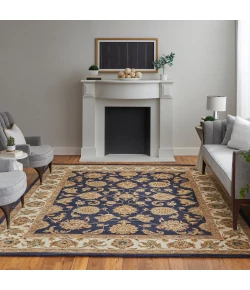 Feizy Wagner 8944F NAVY/BEIGE Area Rug 5 ft. X 8 ft. Rectangle