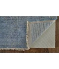 Feizy Caldwell Bohemian & Eclectic Distressed, Blue/Ivory, 9' x 12' Area Rug