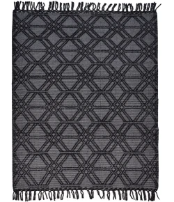 Feizy Phoenix 0807F CHARCOAL Area Rug 7 ft. 9 in. X 9 ft. 9 in. Rectangle