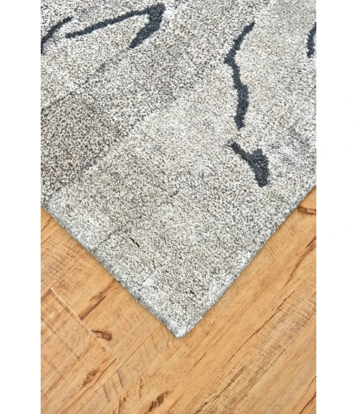 Feizy Cosmo Cabin & Lodge Abstract, Gray/Black/Silver, 2' x 3' Accent Rug