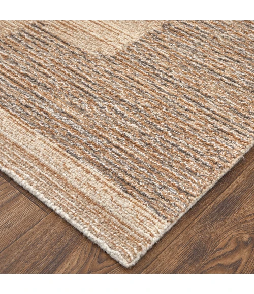 Feizy Pollock Casual Abstract, Brown/Tan/Ivory, 5' x 8' Area Rug
