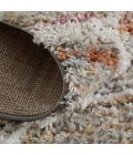 Feizy Mynka Bohemian & Eclectic Diamond, Tan/Taupe/Ivory, 5' x 8' Area Rug