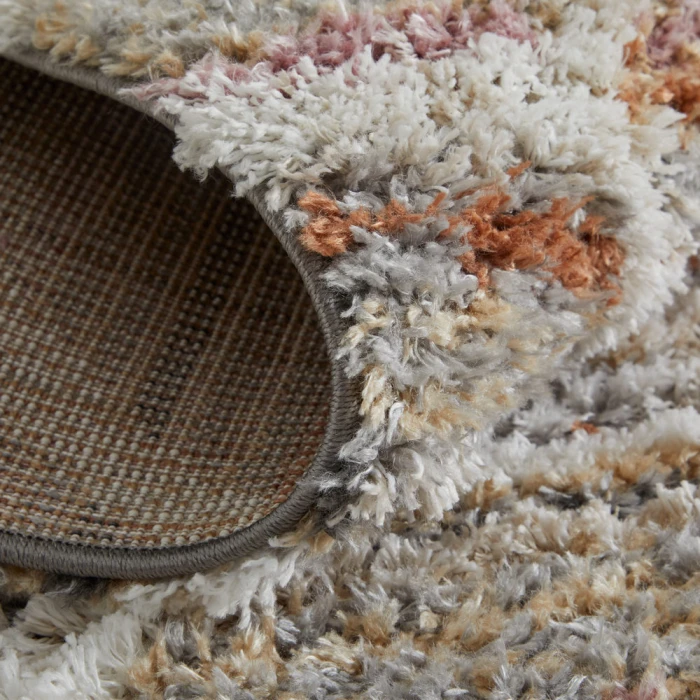 Feizy Mynka Bohemian & Eclectic Diamond, Tan/Taupe/Ivory, 5' x 8' Area Rug