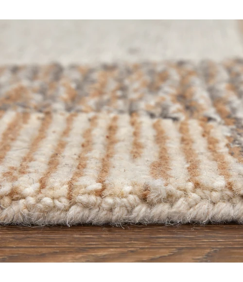Feizy Pollock Casual Abstract, Brown/Tan/Ivory, 5' x 8' Area Rug