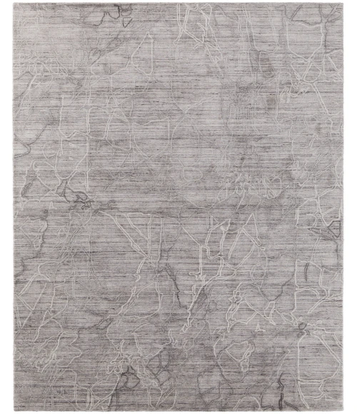 Feizy Whitton Industrial Abstract, Gray/Tan/Ivory, 2' x 3' Area Rug