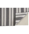 Feizy Duprine Casual Stripes, Black/White/Ivory, 10' x 14' Area Rug