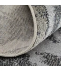 Feizy Astra Industrial Abstract, Gray/Silver/Ivory, 2'-10" x 7'-10" Runner