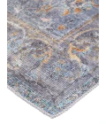Feizy Percy Vintage Medallion, Blue/Gray/Rose/Rust, 7ft-10in x 9ft-10in Area Rug