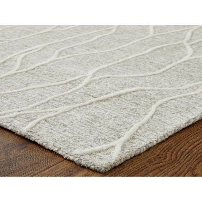 Feizy Enzo Casual Abstract, Taupe/Ivory, 12' x 15' Area Rug