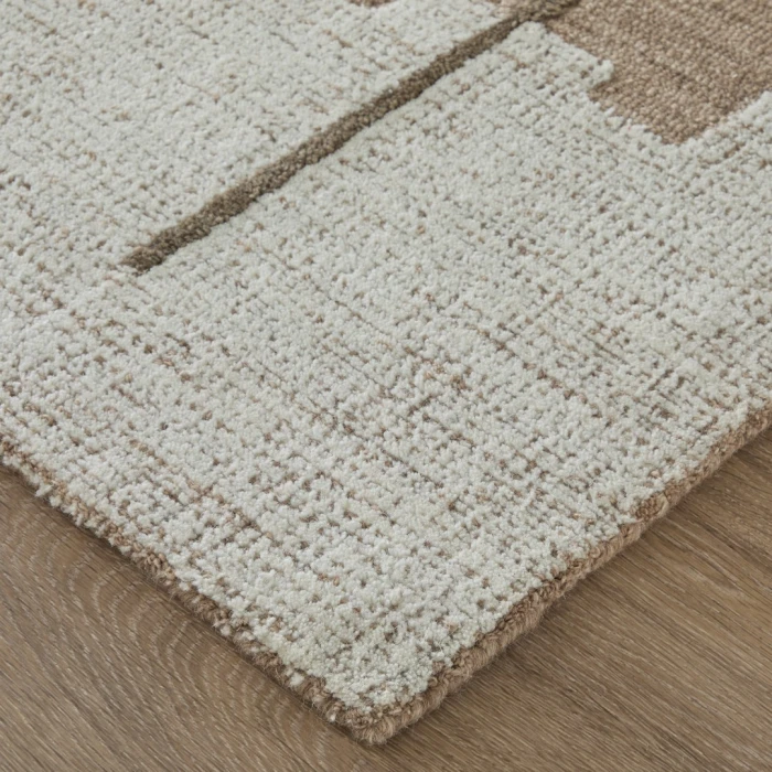 Feizy Winston Brown/Ivory/Tan WNS8B01F 2ft. x 3ft. Rect. Rug