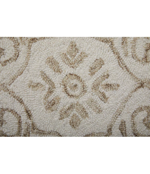 Feizy Belfort Classic Medallion, Tan/Ivory, 10' x 14' Area Rug