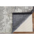 Feizy Alford Minimalist Eyelash Wool Rug, Light Gray/Brown, 7ft-9in x 9ft-9in Area Rug