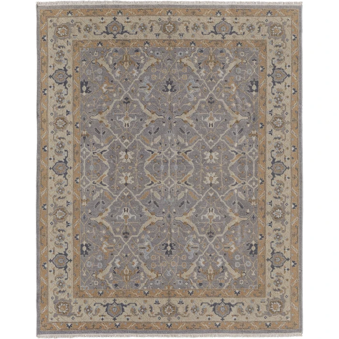 Feizy Corbitt Classic Oriental, Gray/Gold, 2'-6" x 12' Runner