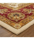 Feizy Wagner Classic Oriental, Tan/Gold/Red, 5' x 8' Area Rug
