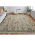 Feizy Corbitt Classic Oriental, Tan/Blue/Gold, 2' x 3' Accent Rug