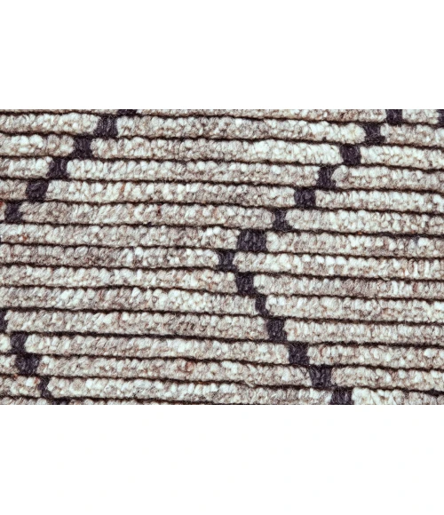 Feizy Twain Global Diamond, Taupe/Blue/White, 9'-6" x 13'-6" Area Rug
