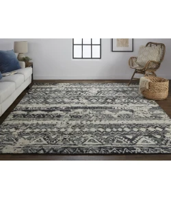 Feizy Palomar 6630F CHARCOAL Area Rug 8 ft. 6 in. X 11 ft. 6 in. Rectangle