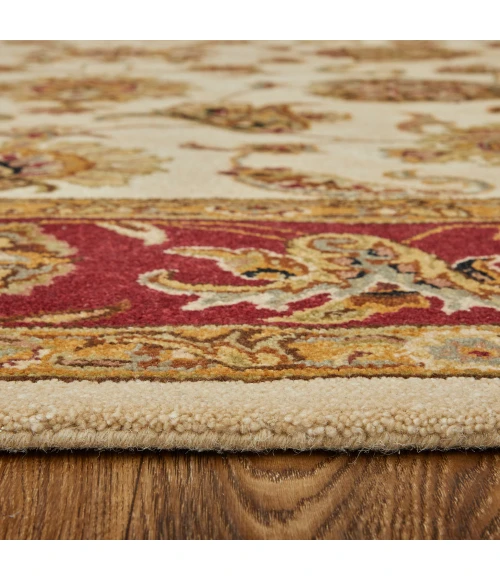 Feizy Wagner Classic Oriental, Tan/Gold/Red, 5' x 8' Area Rug