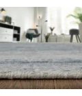 Feizy Brighton Industrial Abstract, Ivory/Blue/Gray, 8'-6" x 11'-6" Area Rug