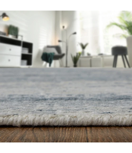 Feizy Brighton Industrial Abstract, Ivory/Blue/Gray, 8'-6" x 11'-6" Area Rug
