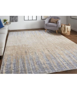 Feizy Laina 39G9F BLUE/BEIGE Area Rug 7 ft. 10 in. X 9 ft. 6 in. Rectangle