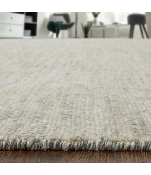 Feizy Branson Casual Solid, Ivory/Pink/Gray, 2' x 3' Accent Rug