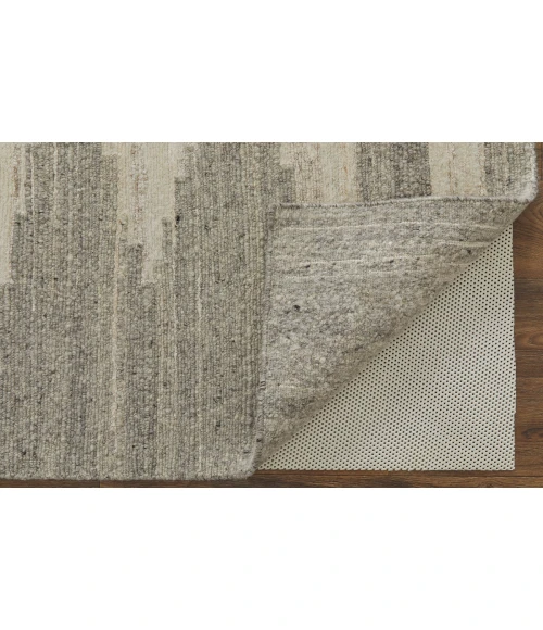 Feizy Navaro Casual Gradient & Ombre, Ivory/Tan, 9' x 9' Round Rug