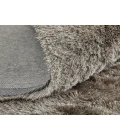 Feizy Indochine Luxury & Glam Solid, Gray/Black, 8' x 8' Round Rug
